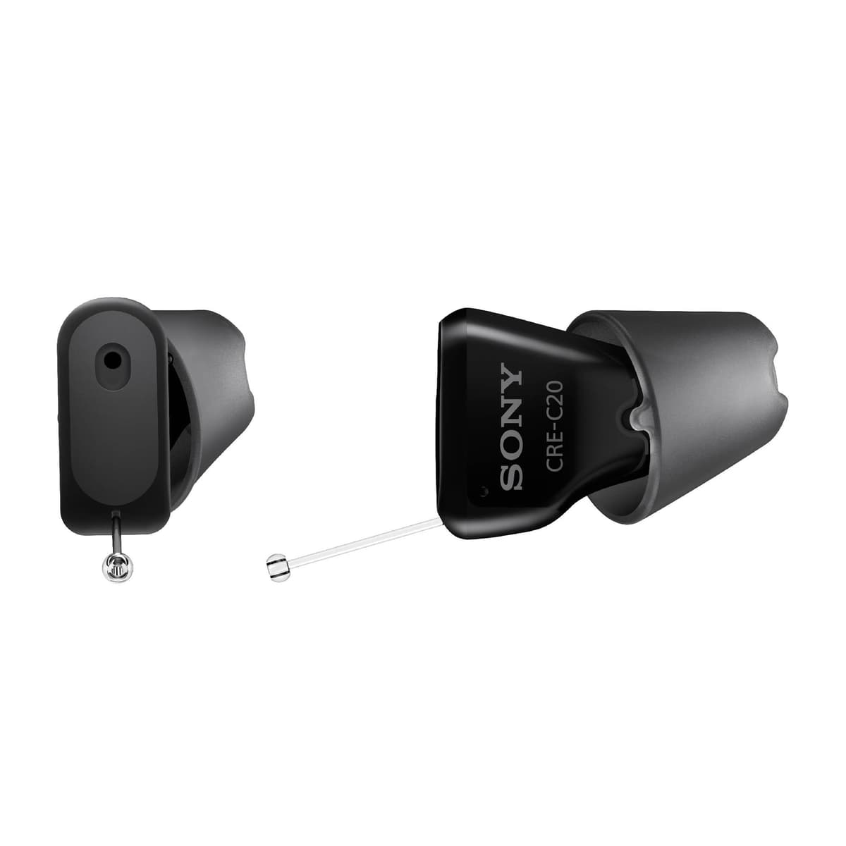 Sony CRE-C20 Audífonos Auditivos OTC Autoajustables para Pérdida Auditiva Leve a Moderada, Sonido de Grado Médico, Diseño Compacto y Prácticamente Invisible, App Personalizable y Batería Recargable