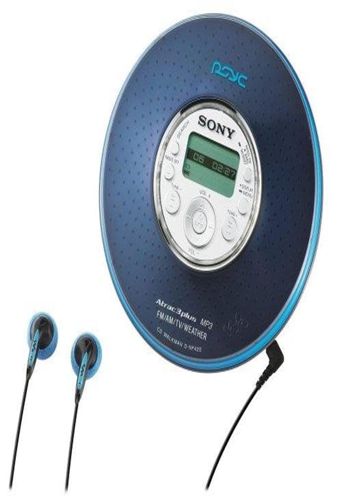 Sony Psyc D-NF420PS (Azul) Walkman CD MP3/ATRAC3 con Sintonizador AM/FM (Azul) DNF420PSBLUE