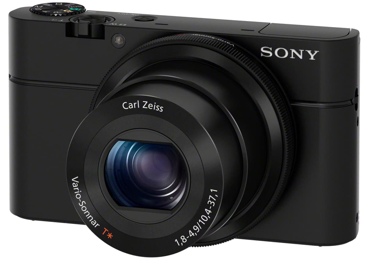 Sony RX100 DSCRX100/B Cámara Digital Compacta Premium 20.2 MP, sensor de 1", zoom ZEISS 28-100mm, pantalla LCD 3", Wi-Fi, video Full HD, negra