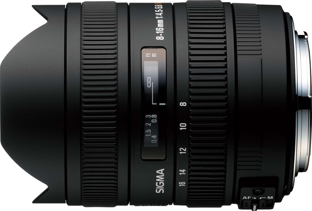 Sigma 8-16mm F4.5-5.6 DC HSM - Zoom Ultra Gran Angular para Cámaras Nikon APS-C, lente gran angular, objetivo zoom, fotografía paisaje y arquitectura