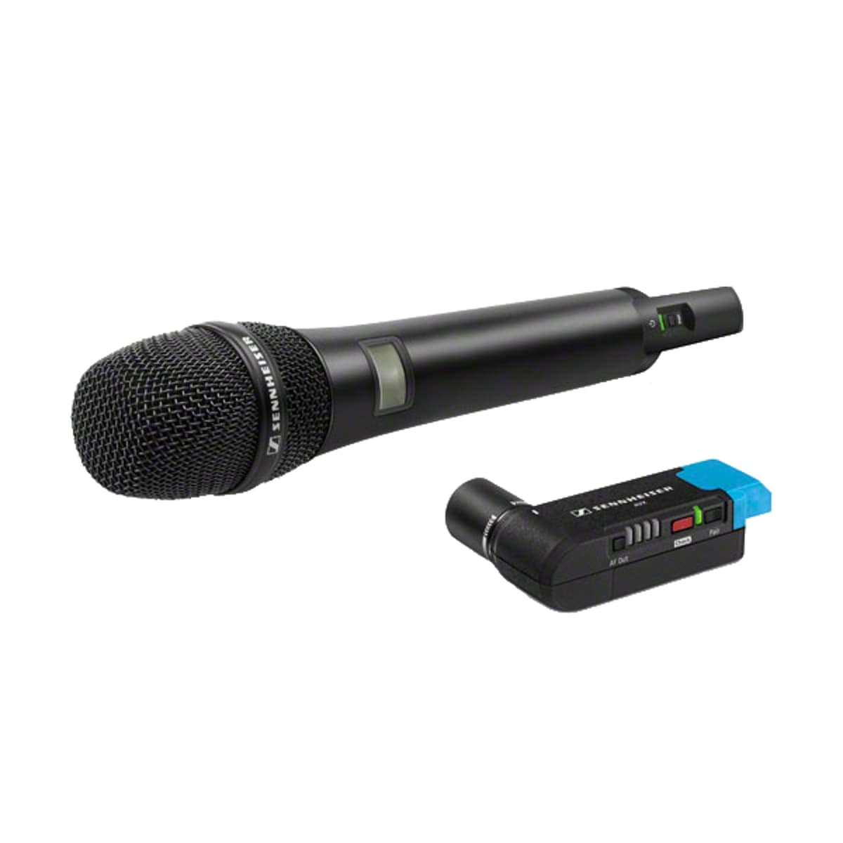 Sennheiser AVX AVX-835 SET-3-EU Sistema de micrófono inalámbrico digital handheld UHF profesional para cámaras y video cámaras con receptor XLR y micrófono de mano