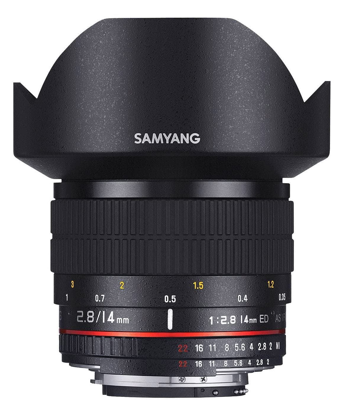 Samyang 14mm F2.8 7628 - Lente Gran Angular Enfoque Manual para Pentax, Full Frame, Ultra Gran Angular, Alta Nitidez, Montura K