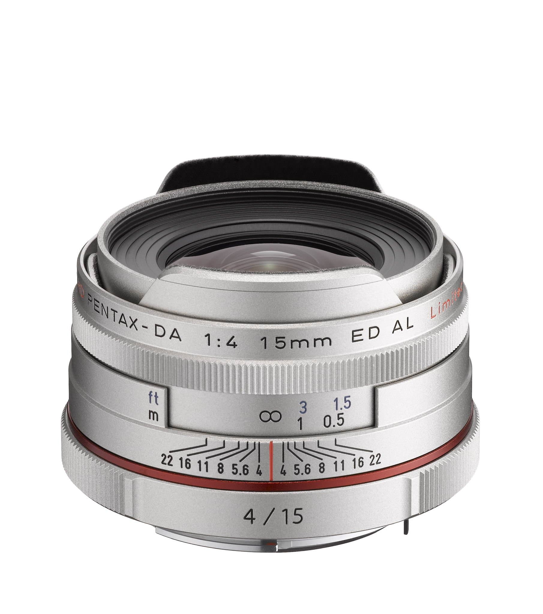 Pentax HD PENTAX-DA 15mm f/4 ED AL Limited Silver - Lente Fijo Gran Angular para Cámaras Pentax K-Mount KAF HD PENTAX-DA 15mmF4ED AL Ltd Silver