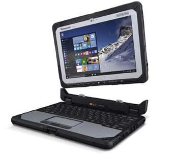 Panasonic Toughbook CF-20 10.1" Touch Multitáctil, m5-6Y57 1.1GHz, 8GB RAM, 128GB SSD, Wi-Fi, Bluetooth, 4G LTE, Teclado Retroiluminado, Doble Antena (Dual Pass), Webcam y Cámara Trasera, Windows 10 Pro (Reacondicionado)