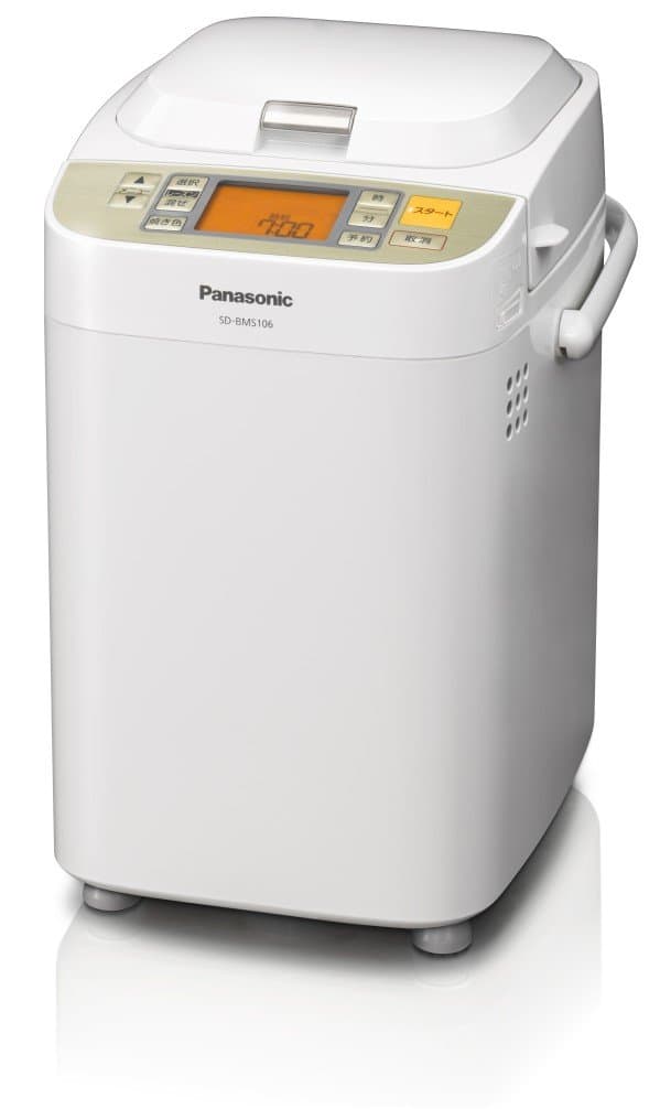Panasonic SD-BMS106-NW Panificadora 1 Pan Color Champaña Blanco Importación Japón Panificadora Doméstica Automática Pan Nacional