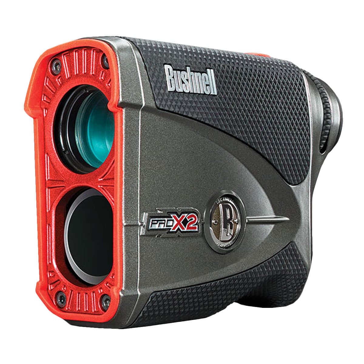 Bushnell Pro X2 201740 telémetro láser de golf, medidor de distancia, precisión láser, resistente al agua, tecnología de inclinación, rango largo, para campo de golf