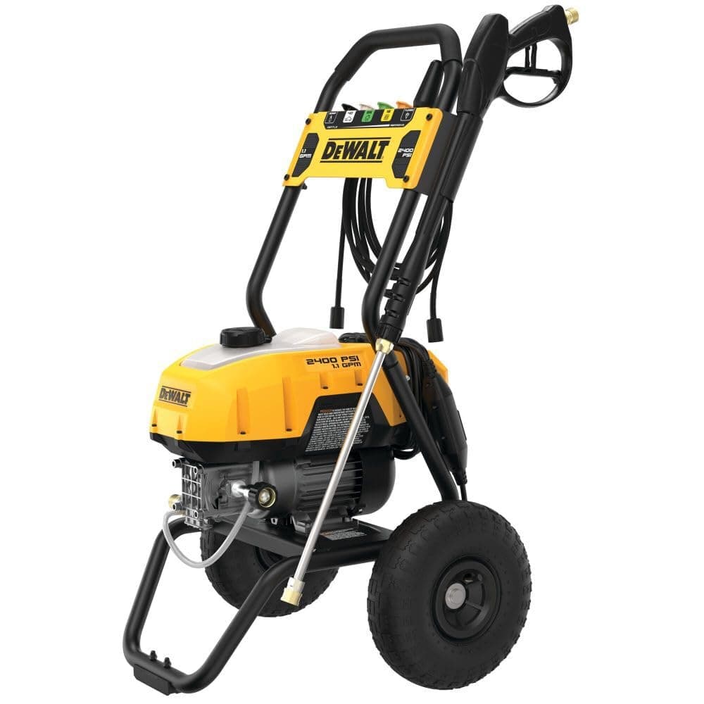 DEWALT Hidrolavadora DWPW2400 eléctrica 2400 PSI 1.1 GPM agua fría con cable
