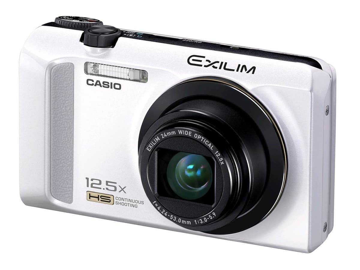 Casio Exilim EX-ZR200 cámara digital compacta alta velocidad 16 MP zoom óptico 12x color blanco EX-ZR200WE