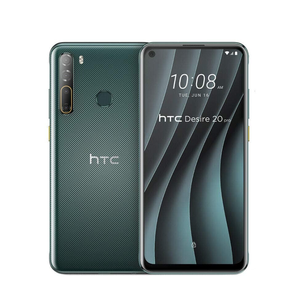HTC Desire 20 Pro 128GB 6GB RAM Libre de fábrica Solo GSM No compatible con Sprint/Verizon Verde