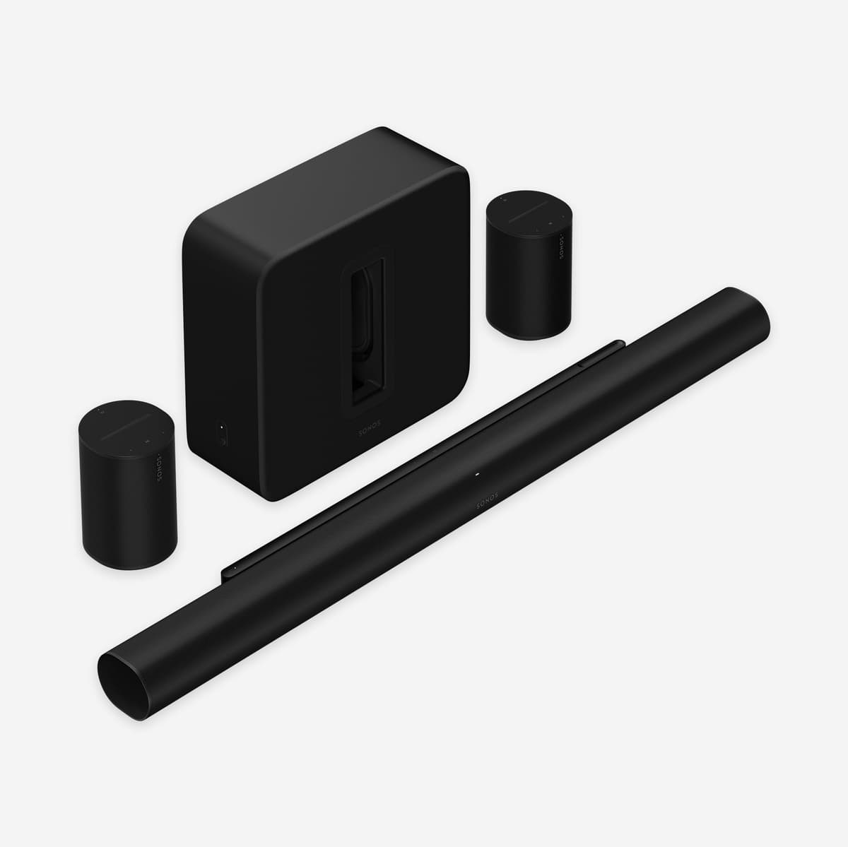 Sonos Arc Ultra barra de sonido + Sub 4 subwoofer + Parlantes Era 100 (par)