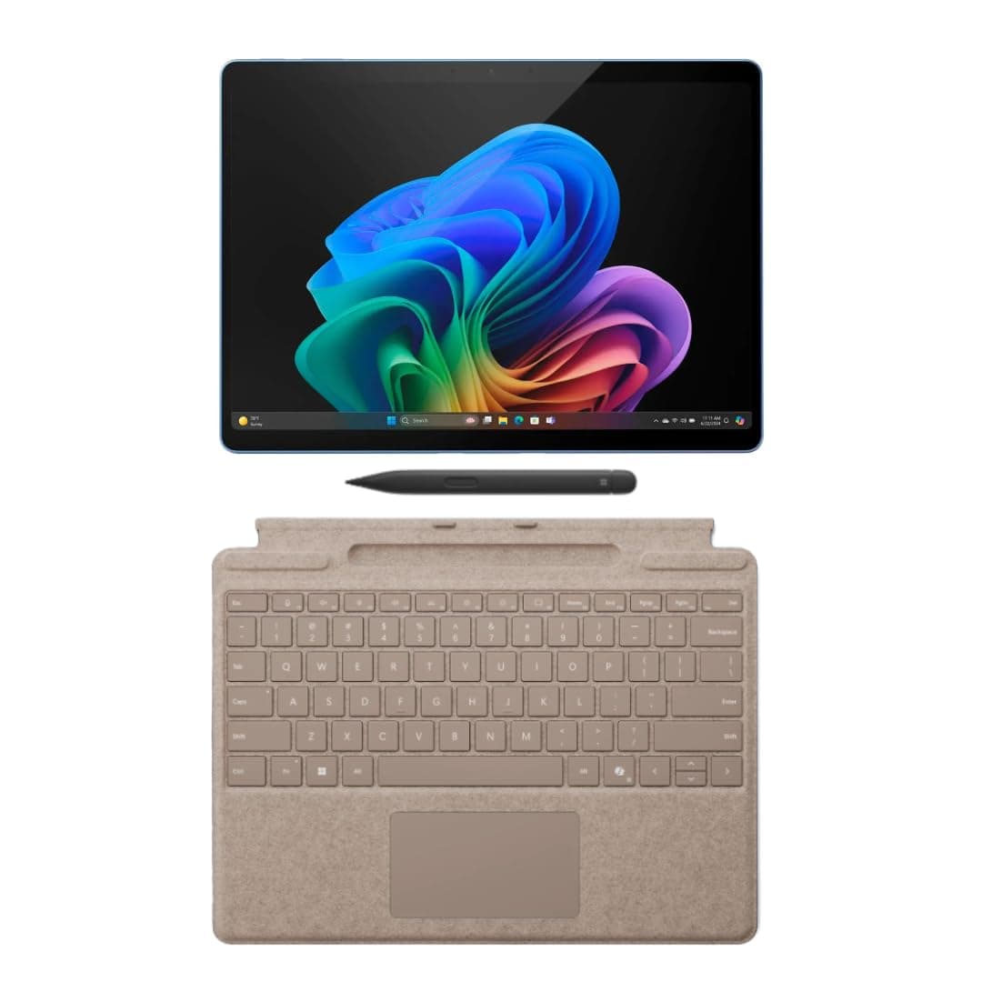 Microsoft Surface Pro 11 Paquete Copilot PC 13'' 2.8K Táctil, Snapdragon X Plus, 16GB RAM, 1TB SSD, Win 11 Pro, Teclado Dune + Slim Pen, Sapphire