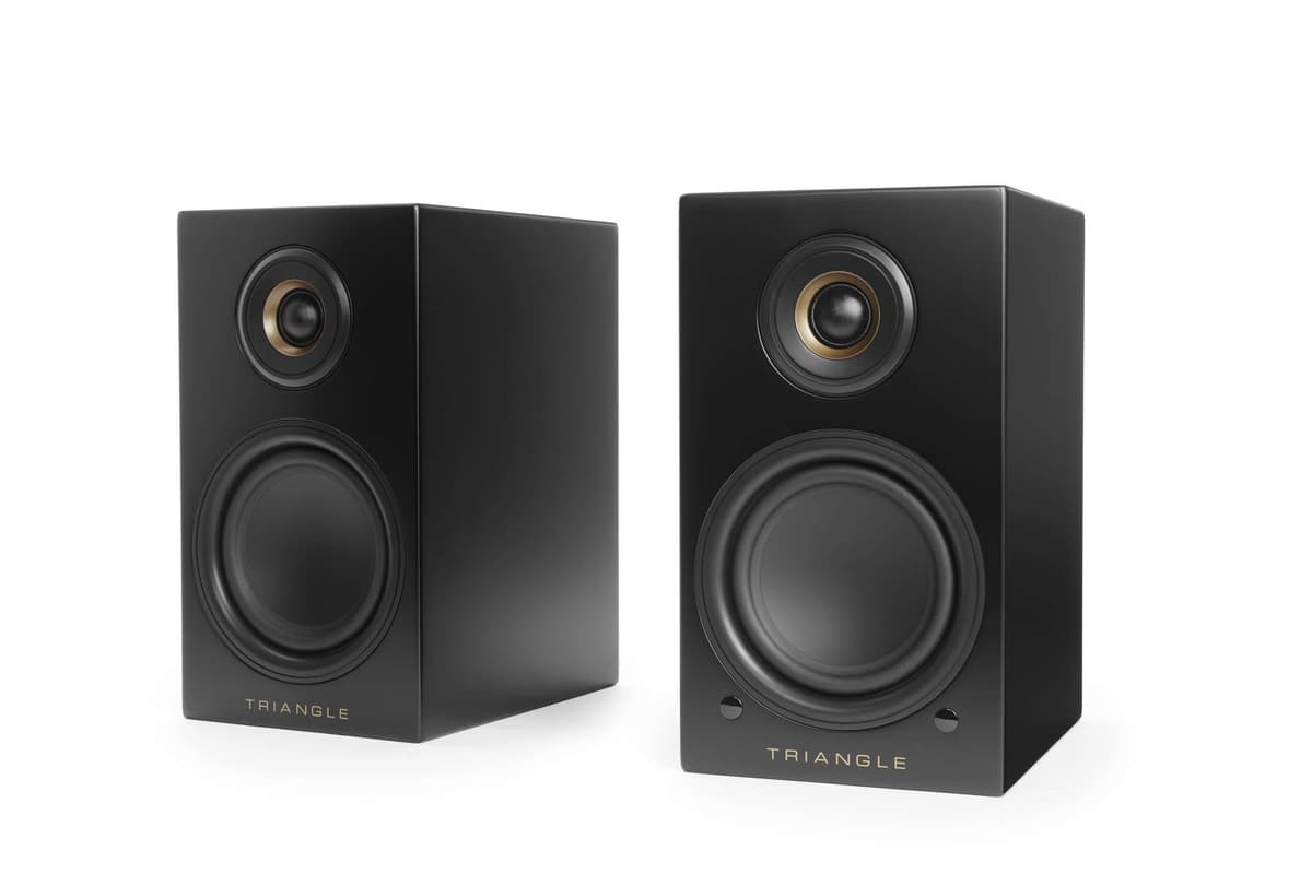 Triangle LN01A parlantes de estantería Bluetooth inalámbricos activos, color negro, par