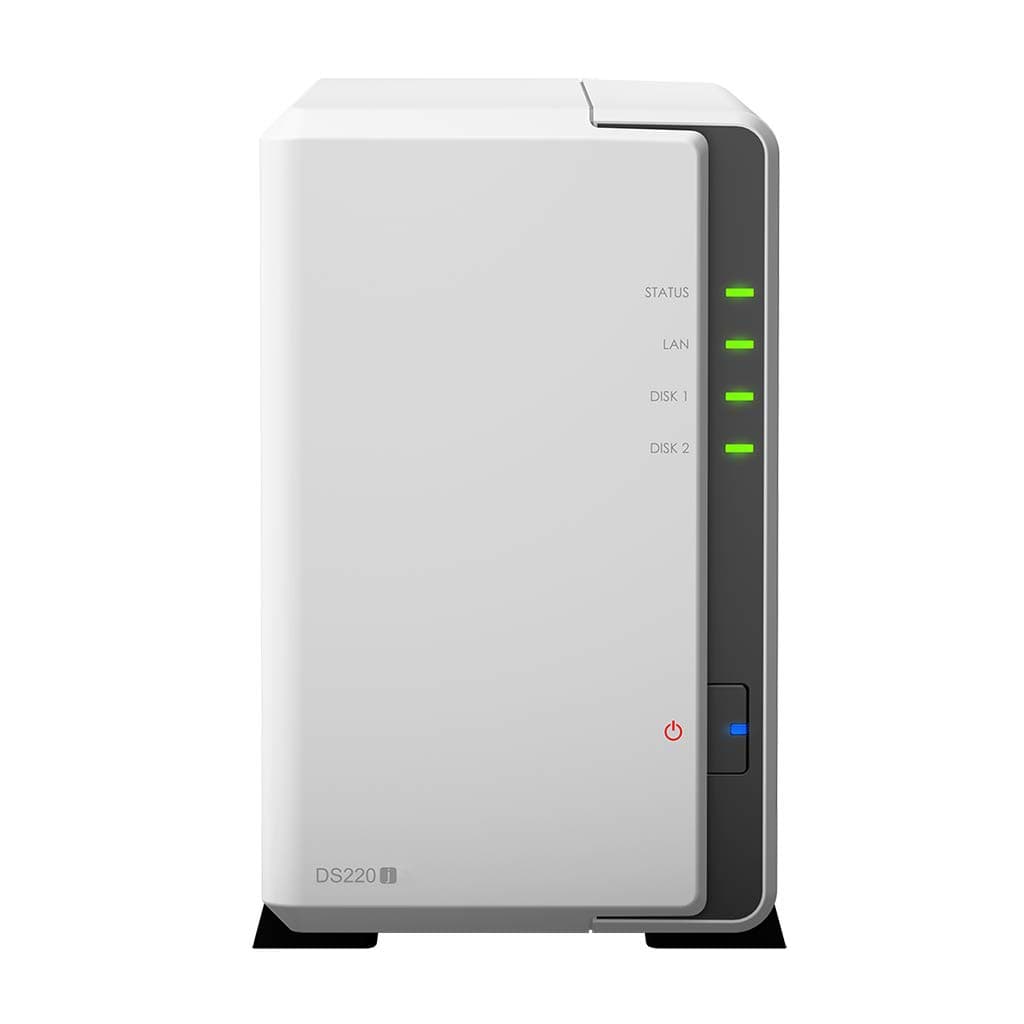 Synology DiskStation DS220j Servidor NAS 24TB HDD, CPU RTD1296 1.4GHz, 512MB, 1x 1GbE LAN, Sistema DSM