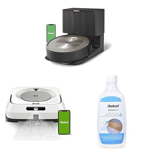 iRobot Roomba J9+ y Braava M6 robot aspiradora y trapeador, combo con solución de limpieza incluida