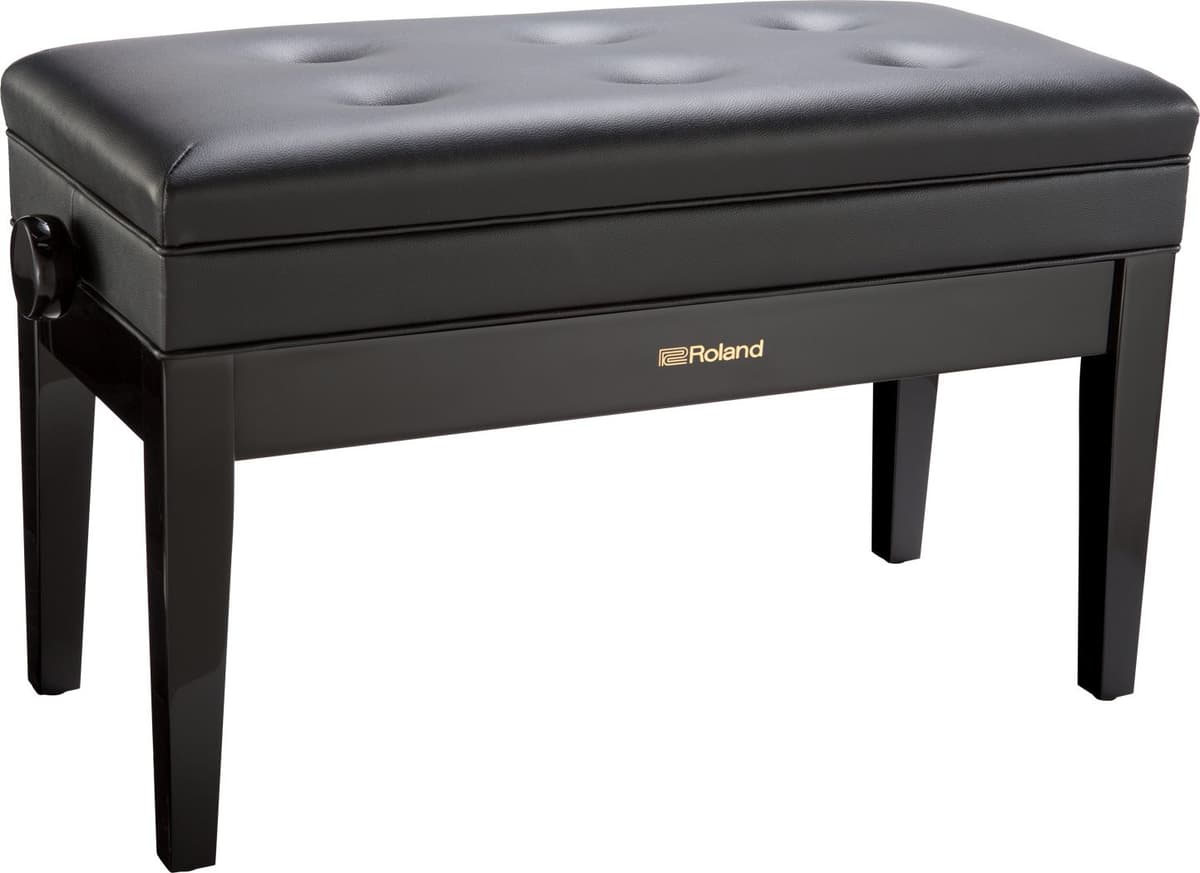 Roland RPB-D400PE banqueta para piano dúo, ébano pulido, asiento de vinilo