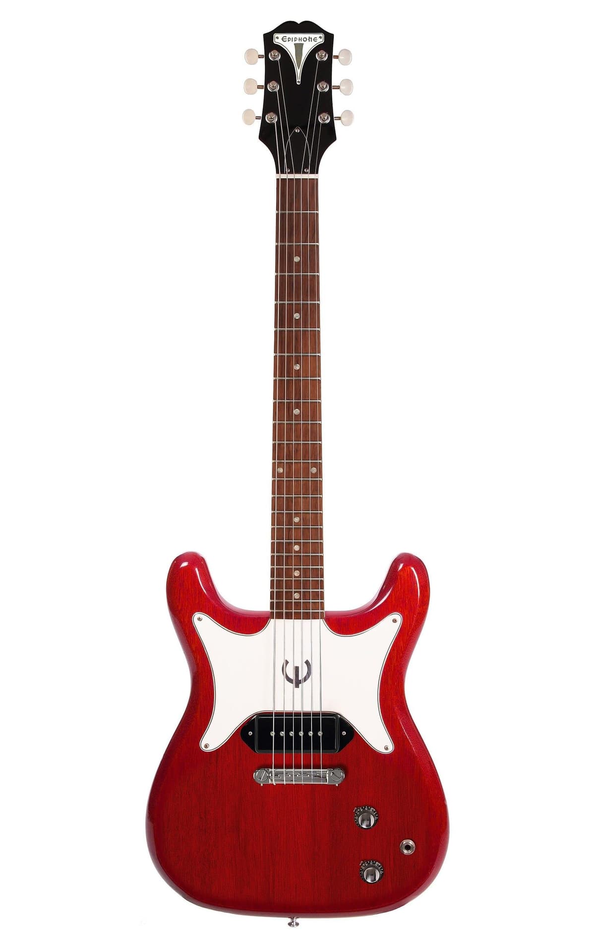 Epiphone Coronet EOCOCHNH1 Guitarra Eléctrica, Pastilla P-90, Doble Cutaway, Color Cherry