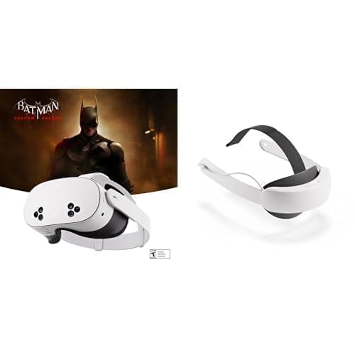 Meta Quest 3S VR 256GB - Paquete Correa Elite con batería, Batman: Arkham Shadow, 3 meses Meta Horizon+, hasta 2 h extra de juego