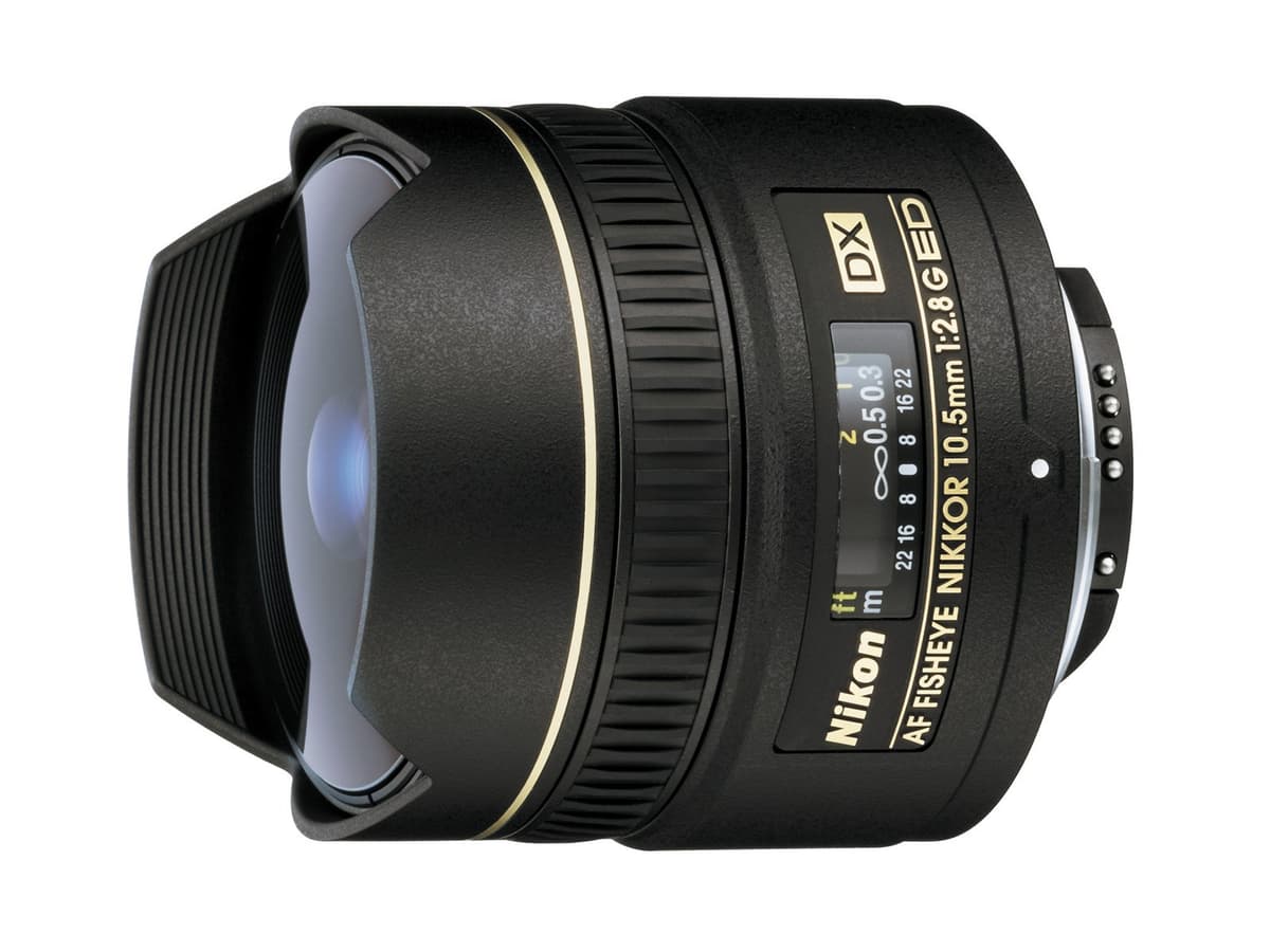 Nikon AF G DX JAA-629-DA Lente Ojo de Pez Fisheye 10.5mm f/2.8 para Cámaras Nikon DX Autofocus Gran Angular