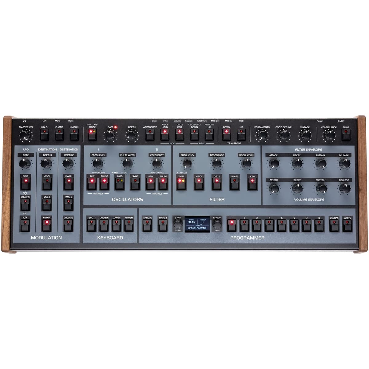 Oberheim OB-X8 sintetizador analógico polifónico 8 voces de escritorio módulo OBE3610