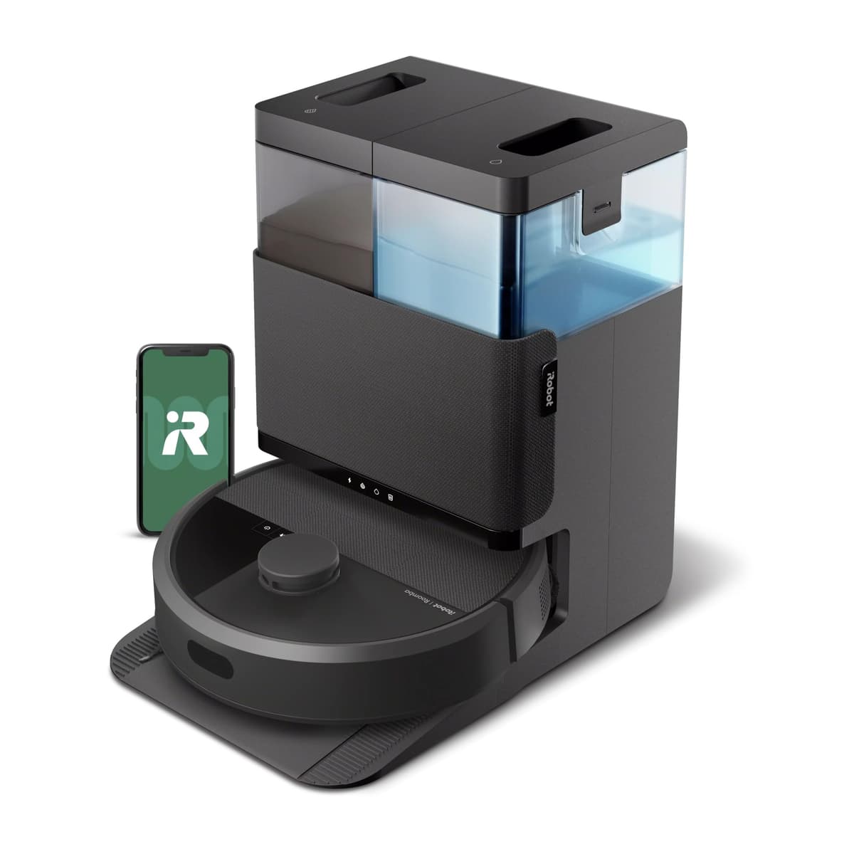 iRobot Roomba Combo Plus 405 (G185) robot aspiradora y trapeador con base AutoWash, vaciado automático, lavado/secado de paños, navegación LiDAR G185020