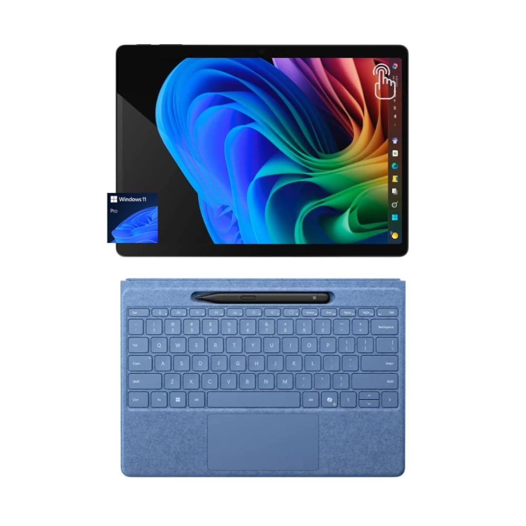 Microsoft Surface Pro 11 X Elite Copilot+ 2 en 1 OLED 13” Snapdragon X Elite 16GB RAM 1TB SSD Windows 11 Pro Teclado Sapphire Flex y Slim Pen Negro