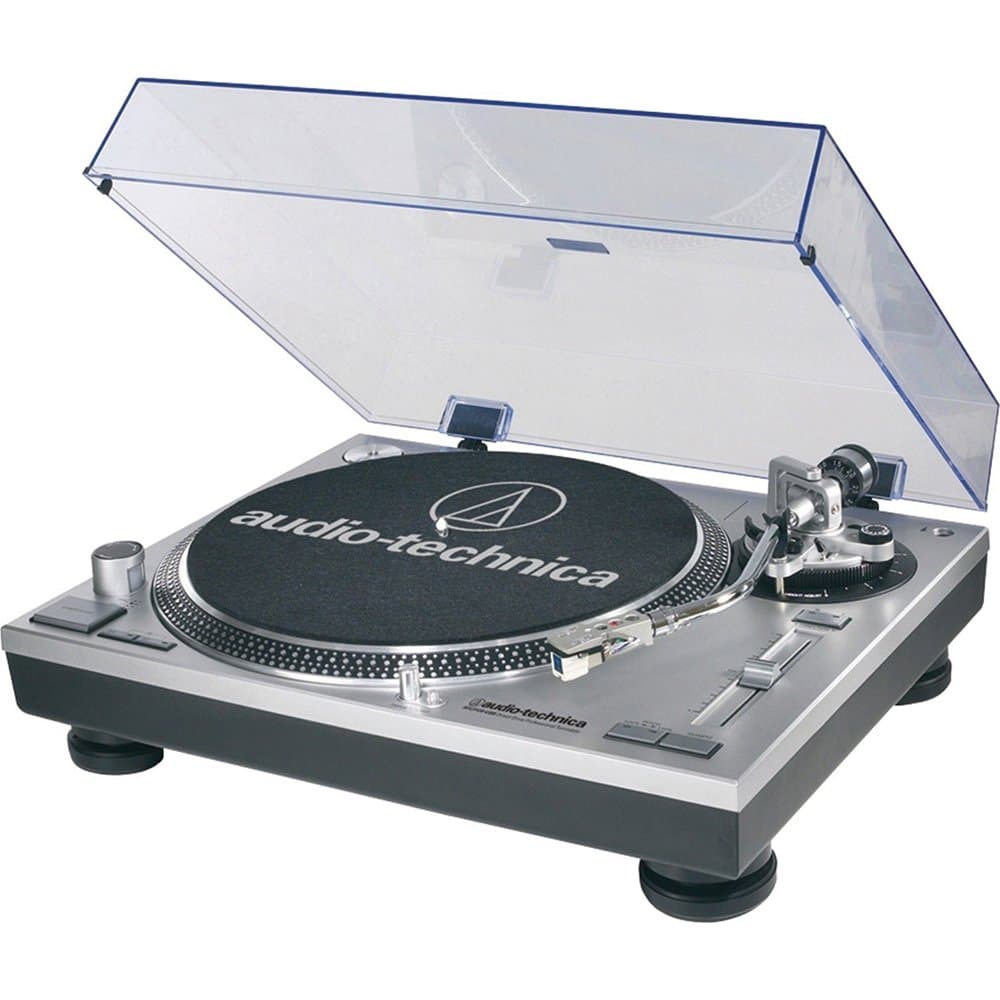 Audio-Technica AT-LP120-USB tornamesa profesional tracción directa USB y analógico color plata ATLP120 USB