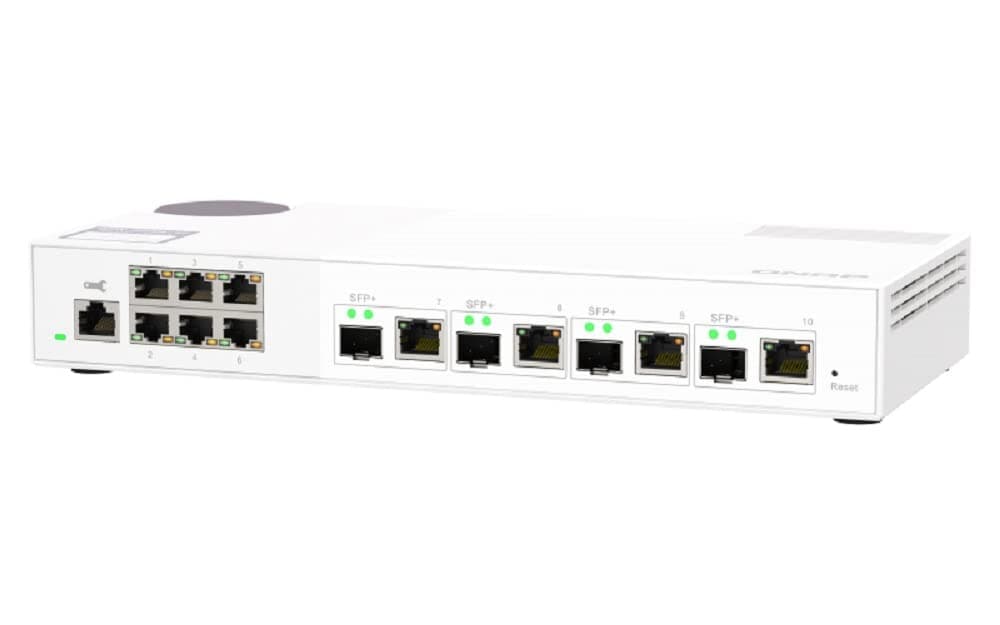 QNAP QSW-M2106-4C Switch Gestionable 4x 10GbE Combo SFP+/RJ45 y 6x 2.5GbE