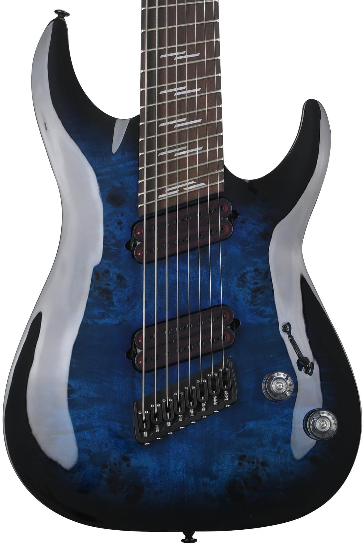 Schecter Omen Elite-8 Guitarra Eléctrica 8 Cuerdas Multiescala - Azul Translúcido Burst 2467