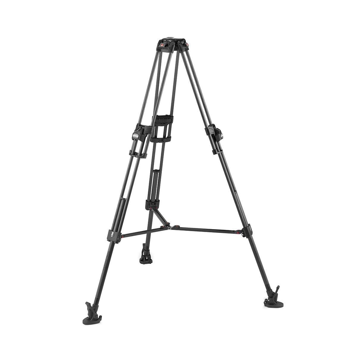 Manfrotto 645 Fast Trípode de Fibra de Carbono de Doble Tubo, 3 Secciones para Video 645 Fast Tripod