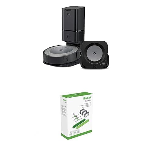 iRobot Roomba i3+ EVO (3550) y Braava Jet m6 (6113) aspiradora robot con auto-vaciado y mopa robot + kit de repuestos original