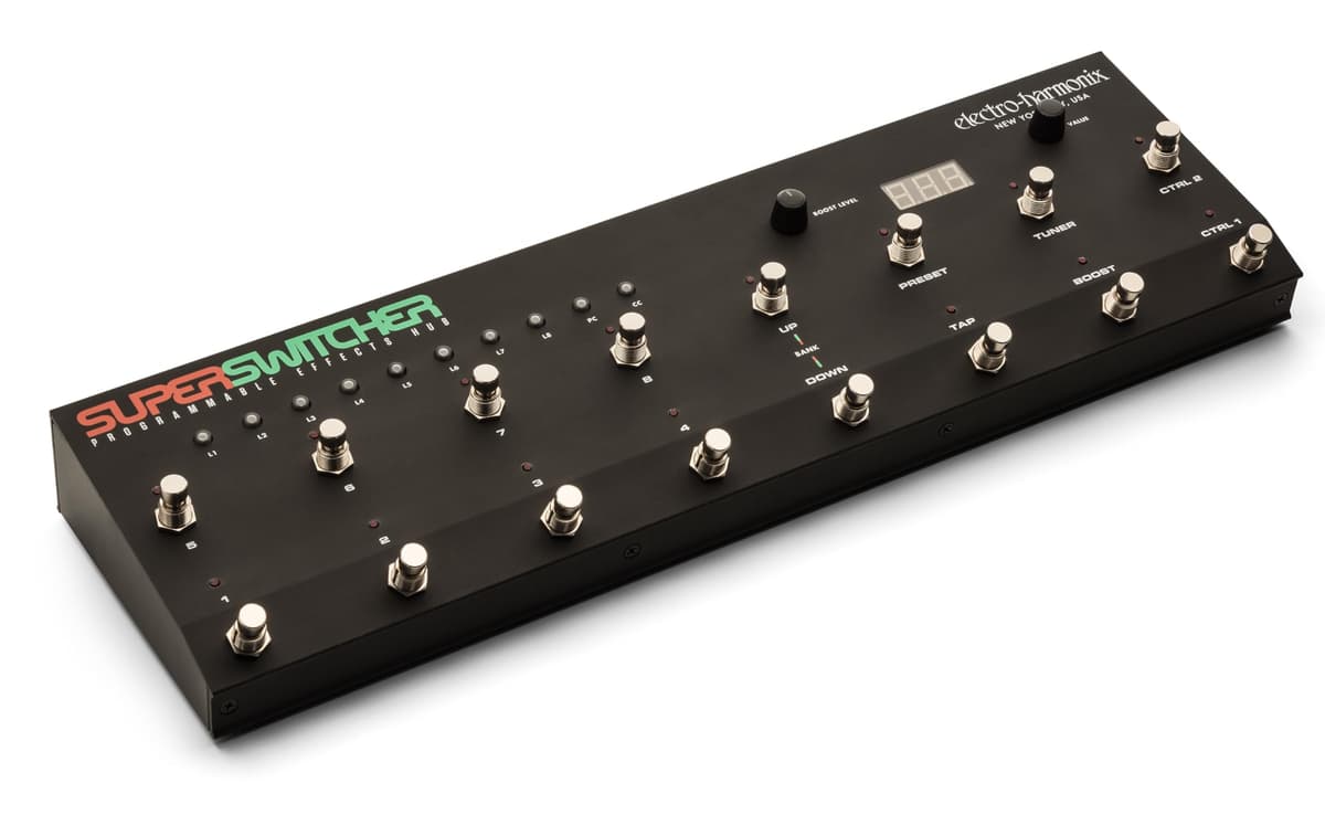 Electro-Harmonix Super Switcher conmutador programable de efectos para guitarra, hub/looper, pedalera MIDI