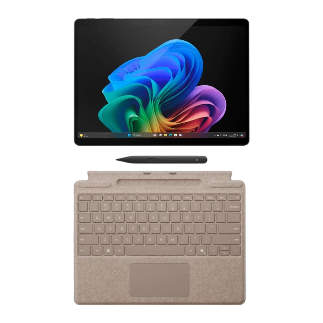 Microsoft Surface Pro 11 Tablet 13" 2.8K Pantalla Táctil, Teclado Dune y Slim Pen, Snapdragon X Plus, 16GB RAM, 1TB SSD, Windows 11 Pro, Negro