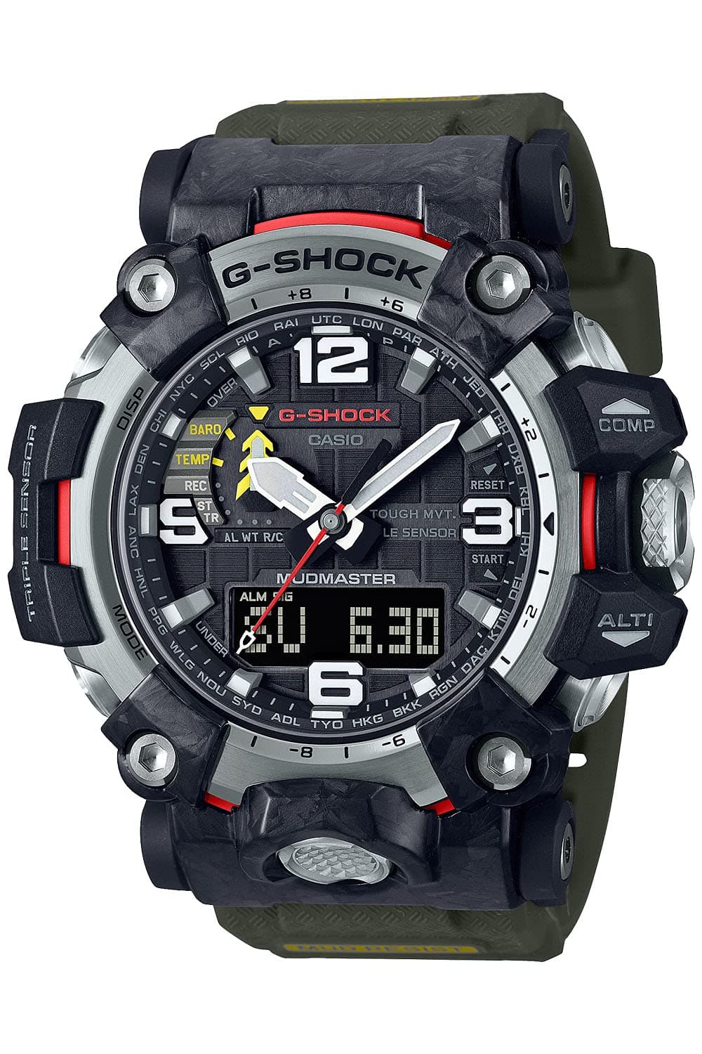 Casio G-Shock GWG-2000-1A3JF MUDMASTER Carbon Radio Solar Triple Sensor Resistente al lodo Envío desde Japón