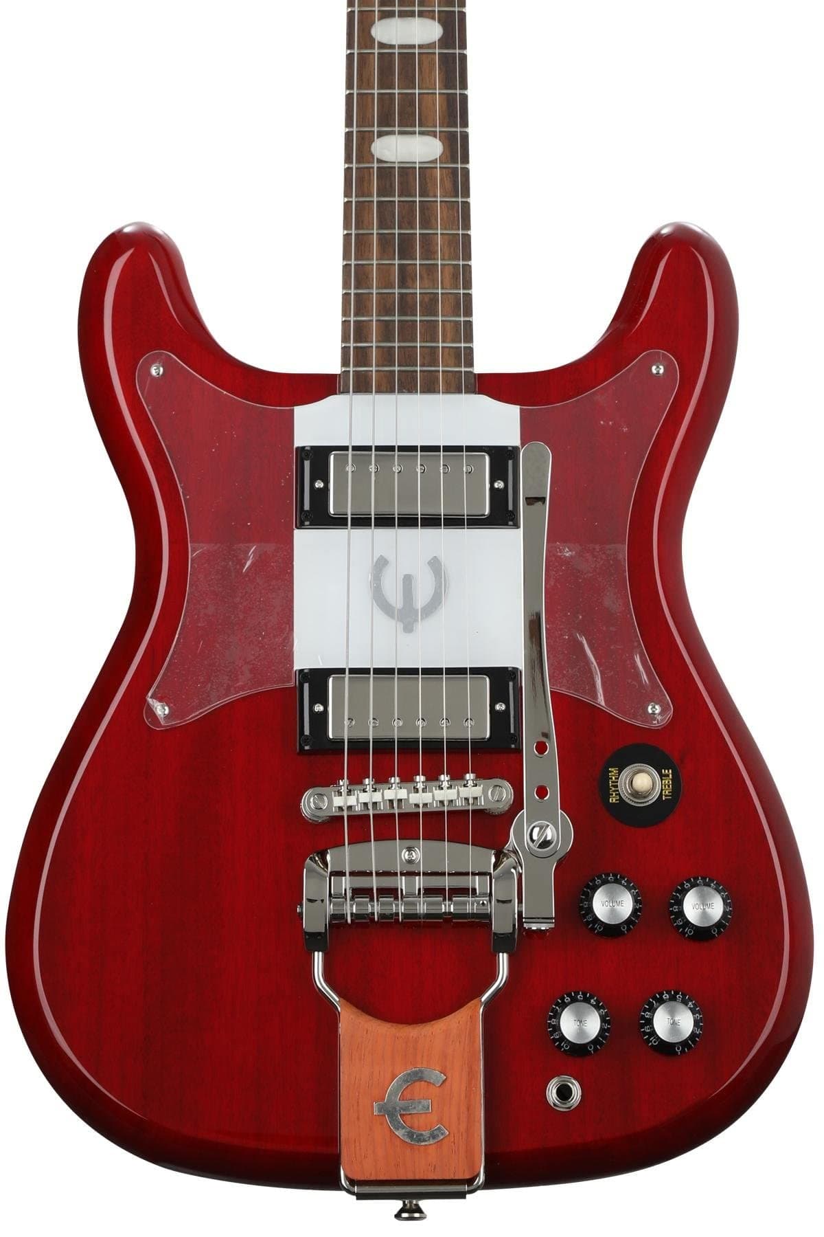 Epiphone Crestwood Custom guitarra eléctrica, 2 Pro Mini Humbuckers, color Cherry EOCCCHNH1