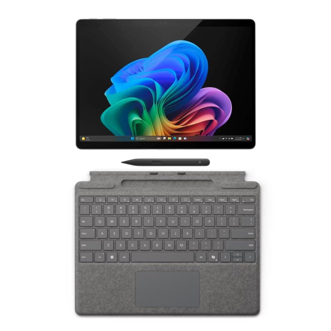 Microsoft Surface Pro 11 2 en 1, OLED 13”, Snapdragon X Elite, 16GB RAM, 512GB SSD, Teclado Pro y Slim Pen, Copilot+, Windows 11 Pro, Negro