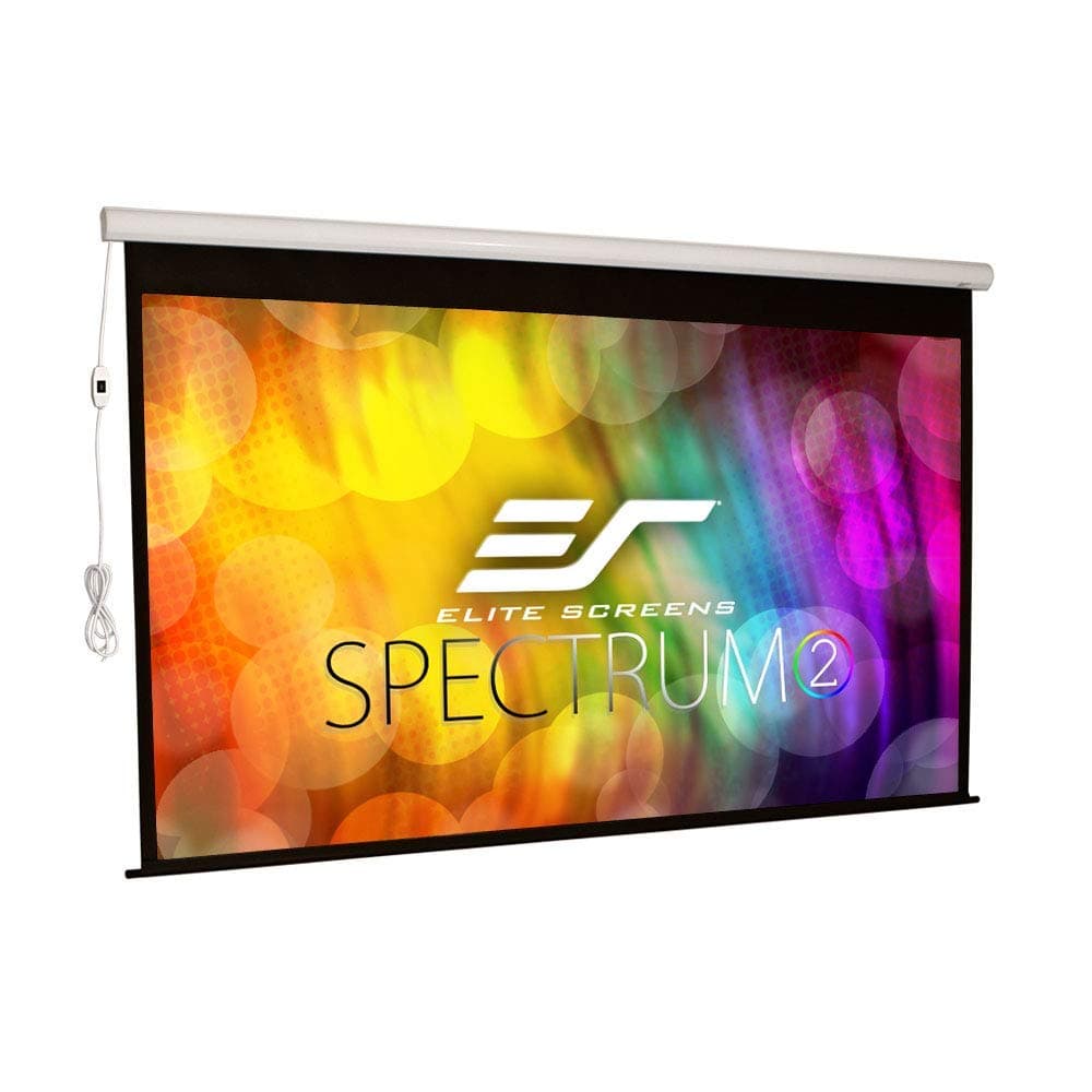 Elite Screens Spectrum2 SPM110H-E12 pantalla de proyección eléctrica 110'' 16:9, caída 12'', MaxWhite FG, carcasa blanca