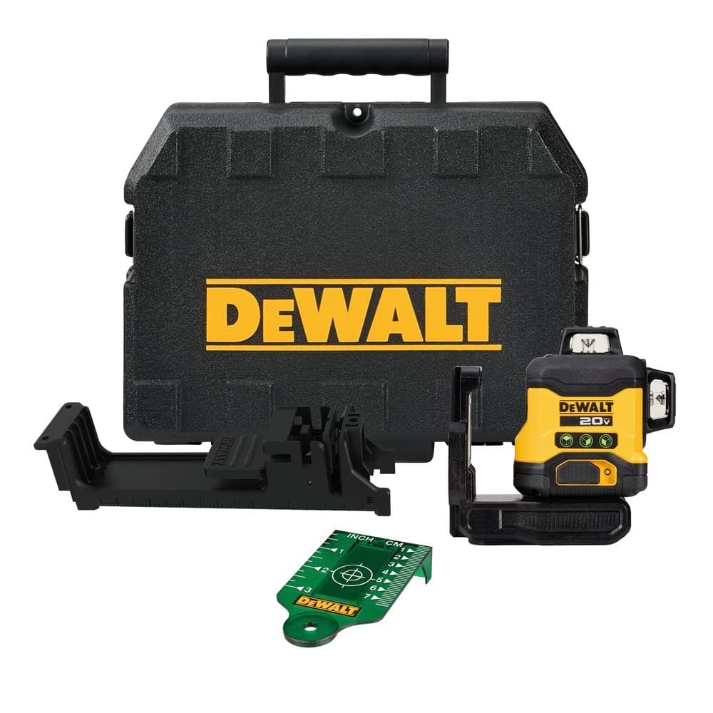 DEWALT 20V MAX DCLE34031B Nivel Láser 3x360 de Línea Cruzada Verde, Solo Herramienta
