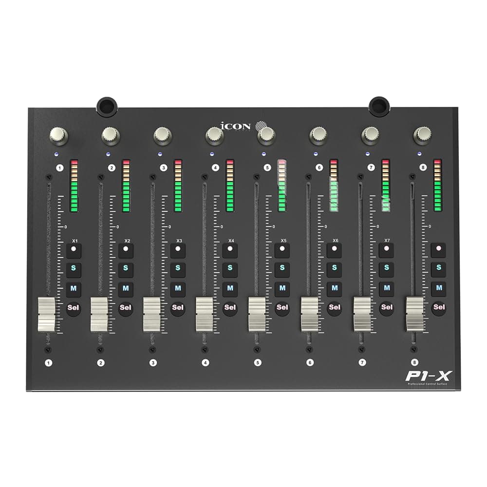 iCON Pro Audio P1-X Extensor para P1-M, Superficie de Control DAW con Faders Motorizados