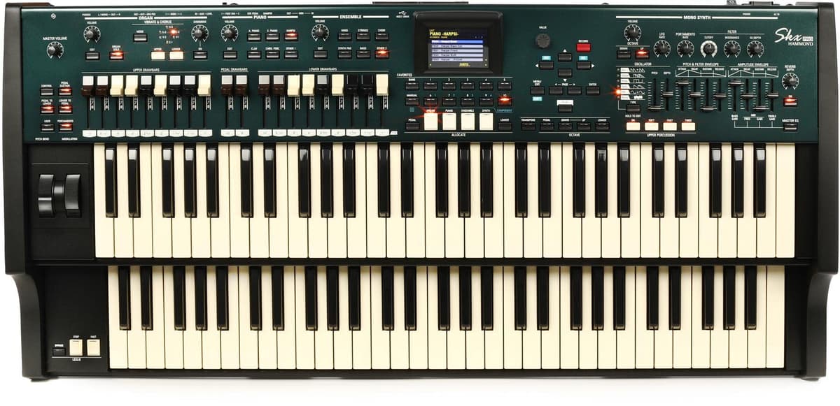 Hammond SKX Pro Órgano/Teclado de Escenario Dual de 61 Teclas con Drawbars