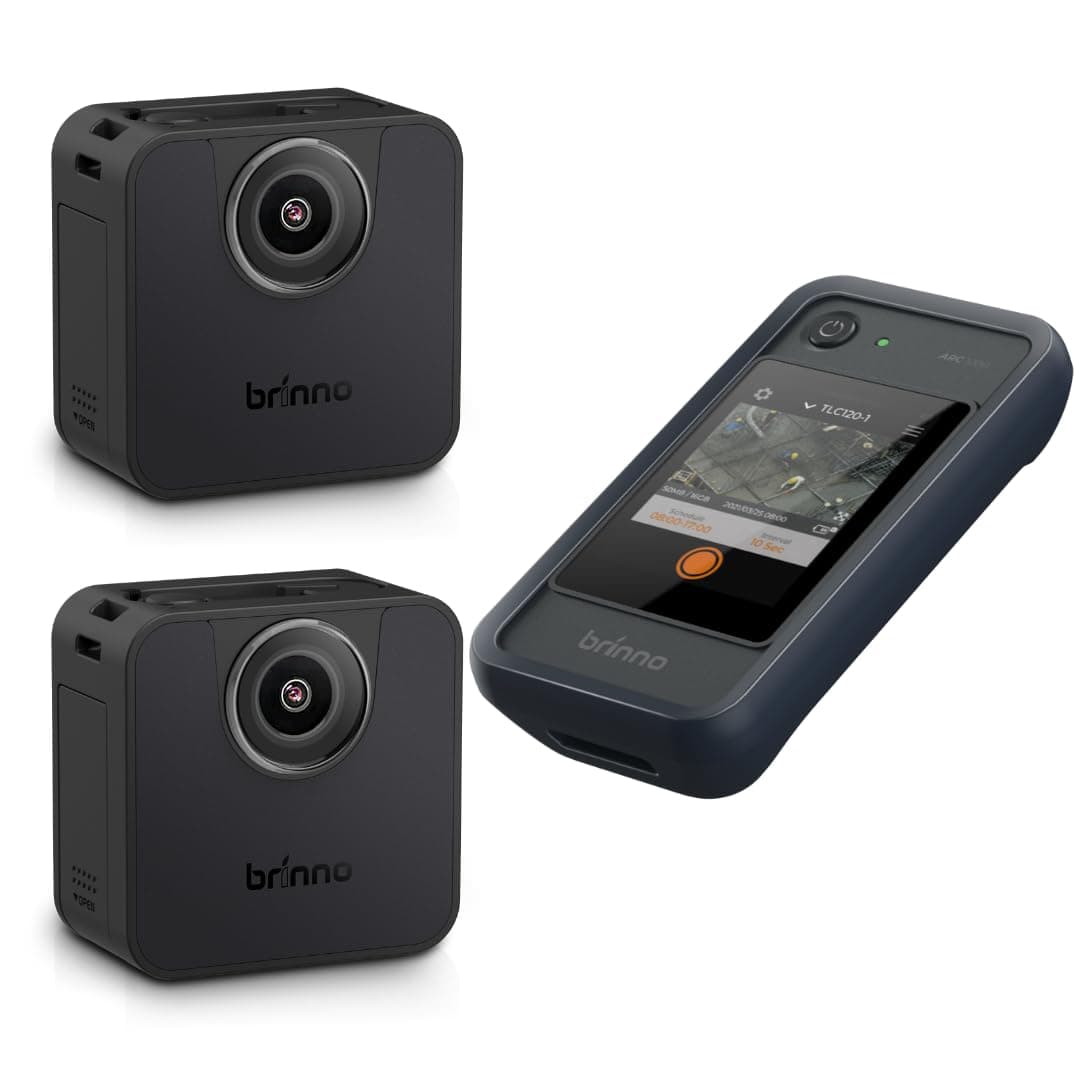 Brinno BCC200BLE Cámara Time Lapse Kit BLE para construcción, incluye 1 ARC100 y 2 TLC200PRO-BLE