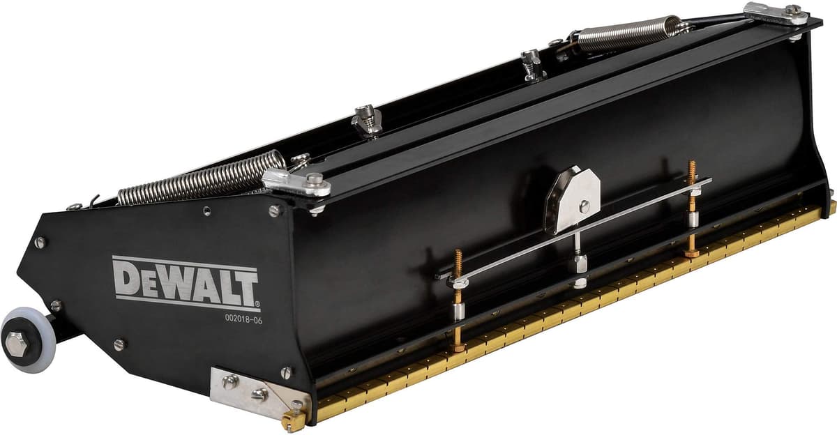 DEWALT DXTT-2-770 Caja de acabado 14" para drywall/tablaroca, aluminio anodizado, herramienta de encintado