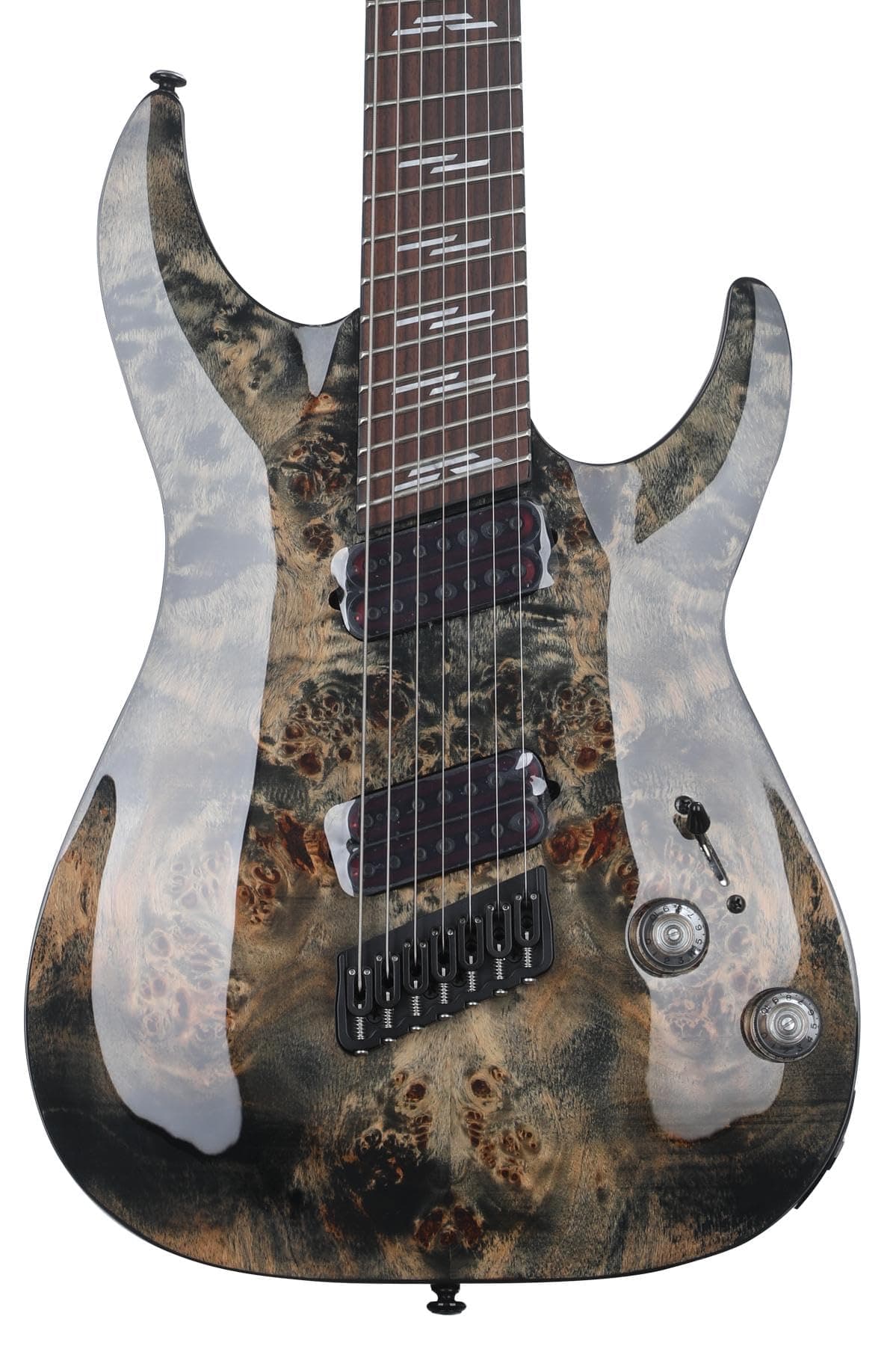 Schecter Omen Elite-7 guitarra eléctrica 7 cuerdas multiescala color Carbón 2463