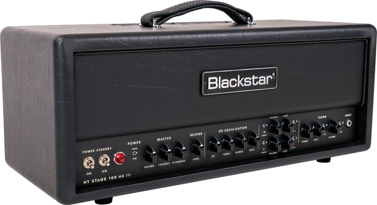 Blackstar HT Stage 100 MK III cabezal de guitarra 100W, 3 canales, reducción de potencia, CabRig y reverb HTV100MK3