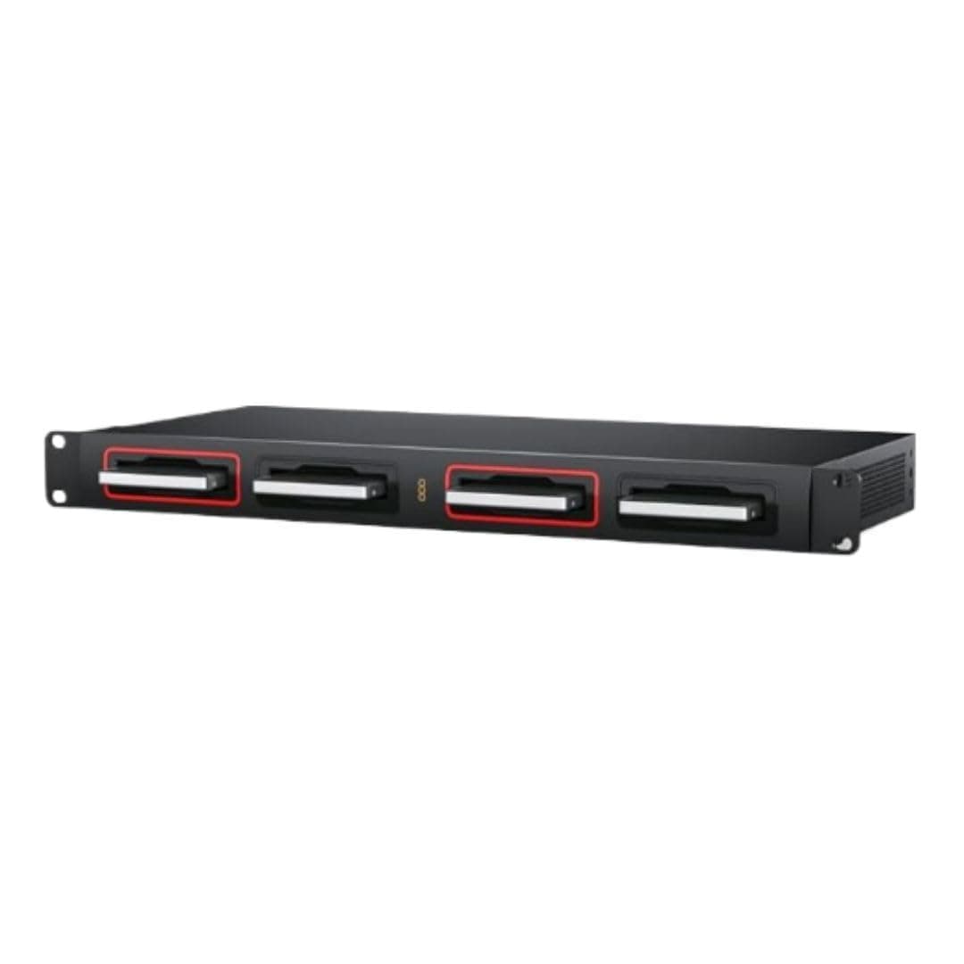Blackmagic Design Cloud Dock 4 BMD-DWCLDB/DOCK04, gestión de discos profesional, montable en rack, lectura y uso compartido de archivos eficiente OB03539