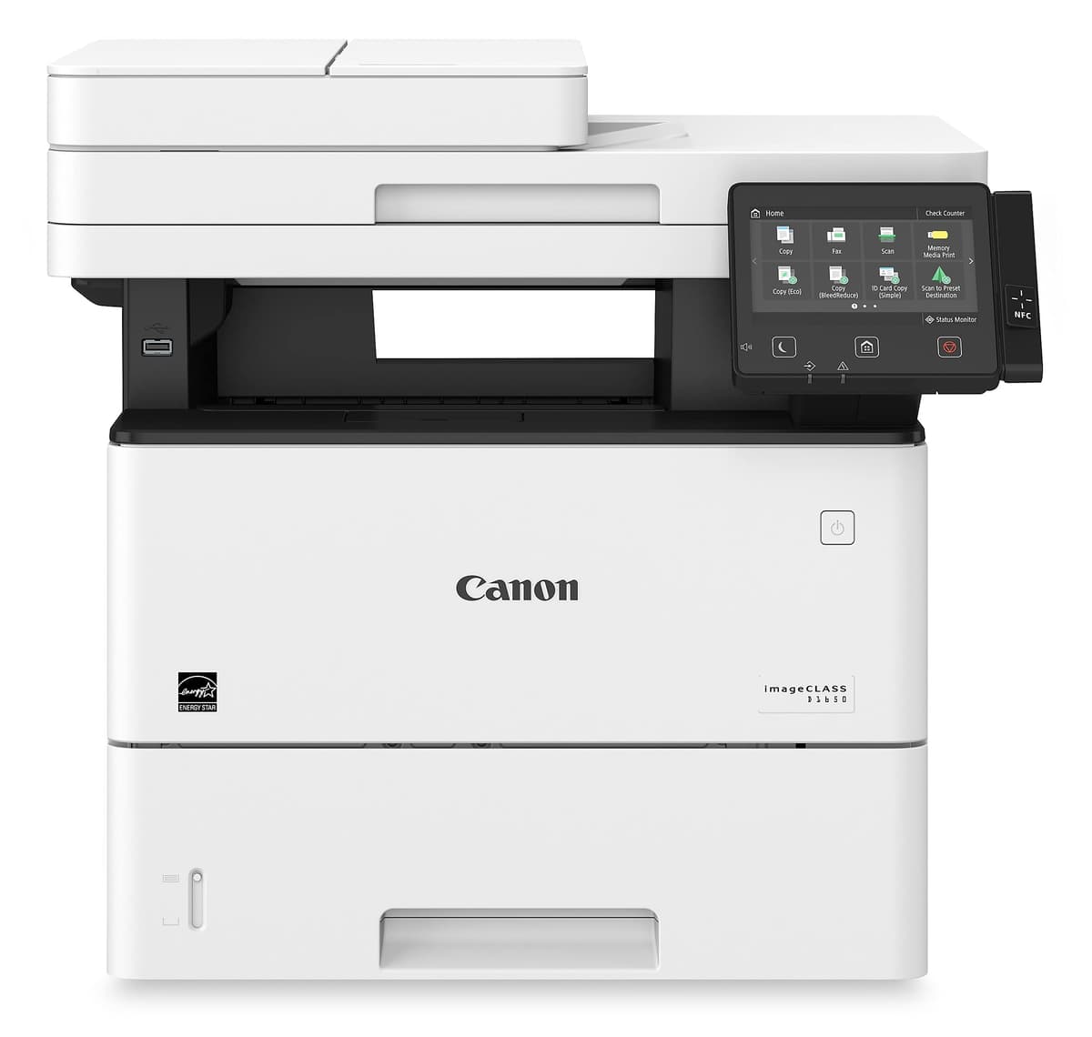 Canon imageCLASS D1650 Impresora láser monocromática dúplex inalámbrica multifunción escáner, fax, ADF, 45 ppm, garantía 3 años, blanco 2223C023