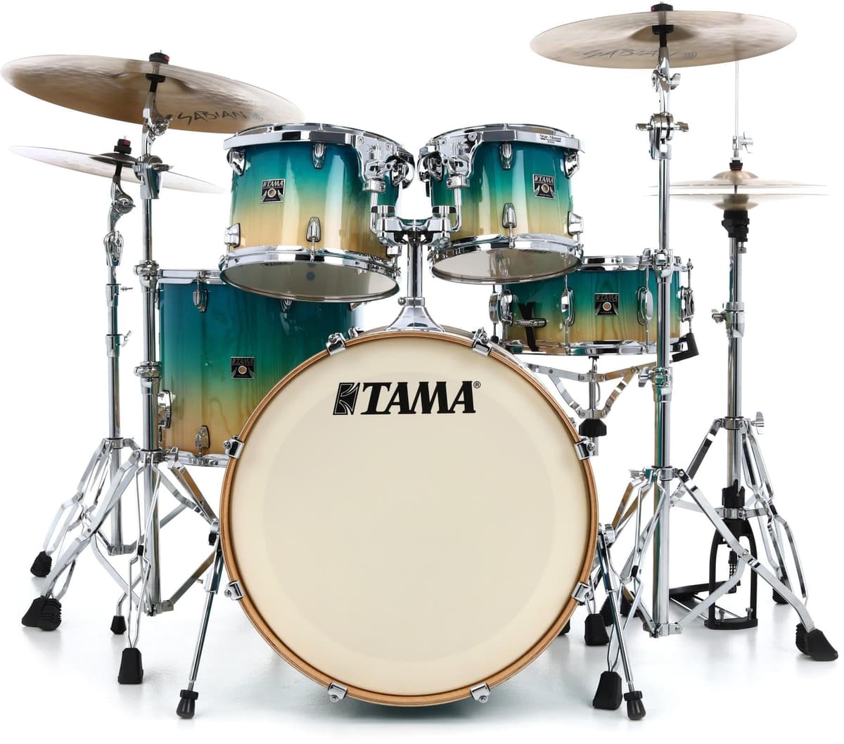 Tama Superstar Classic batería acústica 5 piezas con caja, shell pack - Caribbean Lacebark Pine Fade CL52KSPCLP