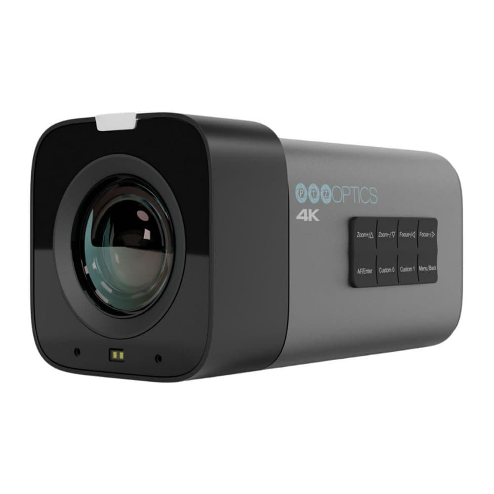 PTZOptics Studio 4K PT12X-STUDIO-4K-GY-G3 Cámara PTZ 4K, Zoom Óptico 12x, NDI|HX2, Compacta, Zoom Digital 16x (Gris) PTXXX-STUDIO-4K-XX-G3