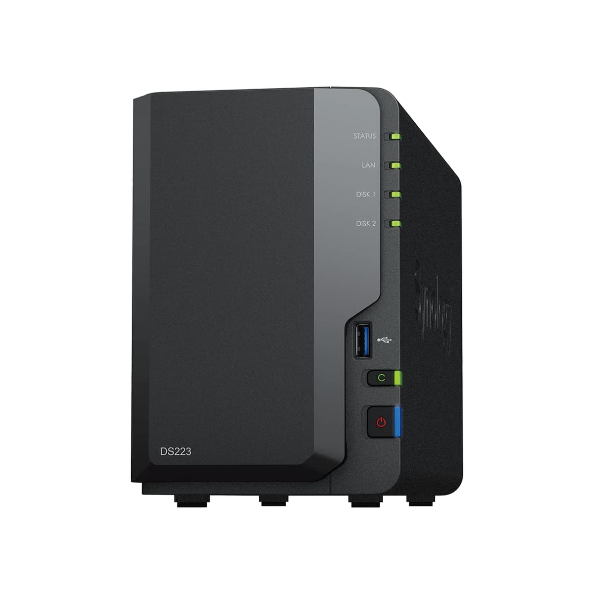 Synology DiskStation DS223 NAS 2 bahias 16TB bundle 2x8TB WD Red Plus Quad-Core 2GB RAM 1GbE RJ-45 Realtek RTD1619B