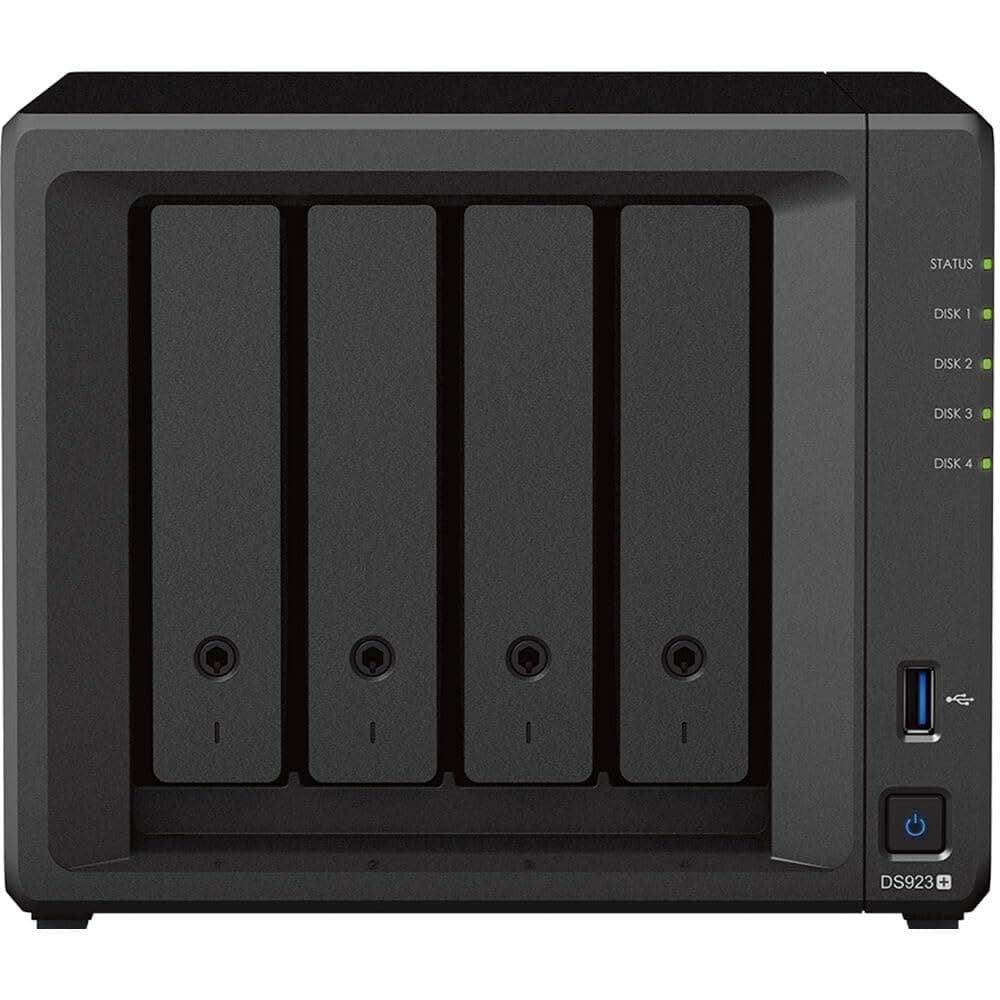 Synology DiskStation DS923+ Servidor NAS Ryzen 2.6GHz, 32GB RAM, 4TB SSD, 1TB M.2 NVMe, 2x1GbE LAN, DSM
