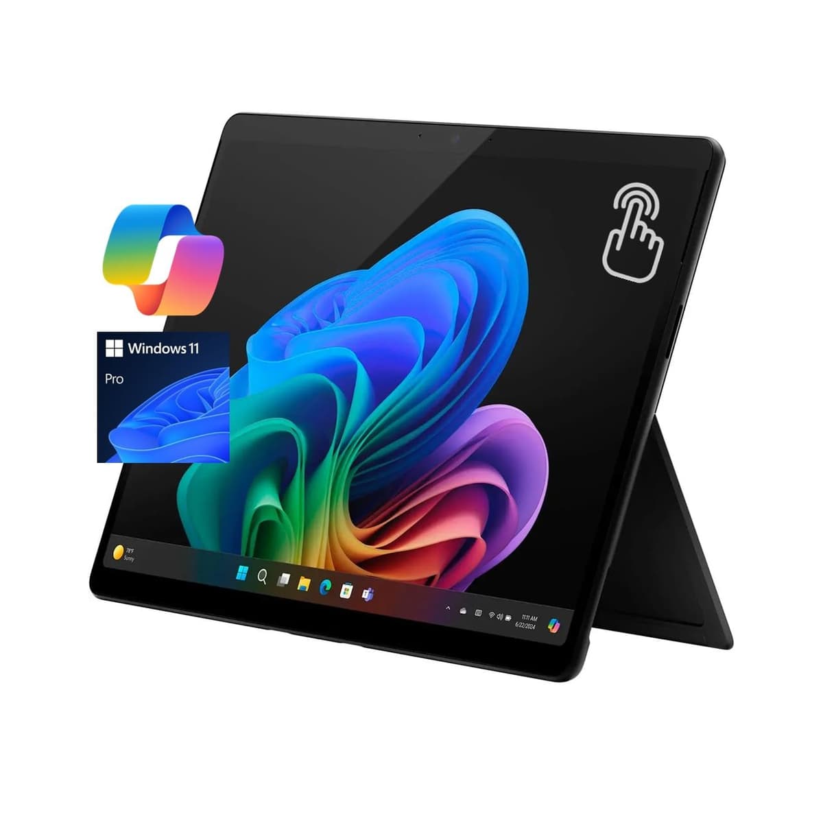 Microsoft Surface Pro 11 Copilot+ PC Tablet AI 13” 2880x1920 120Hz táctil Snapdragon X Plus 10 núcleos 16GB RAM 256GB SSD WiFi Windows 11 Pro Negro